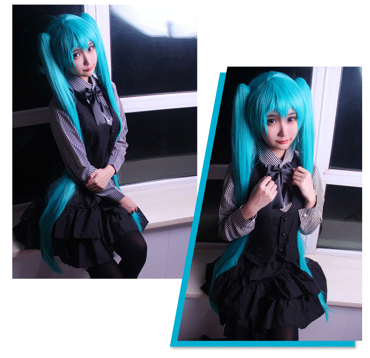 包邮 现货心缘cosplay服装Miku 初音未来 poker face 制服套装