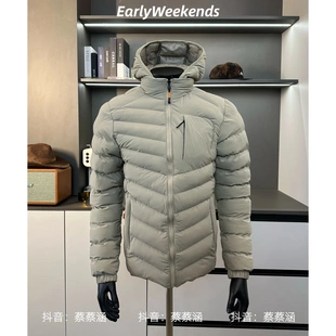 周末早起 美式户外立领三防加绒保暖排骨棉服连帽外套冬季内胆