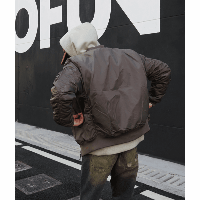 ENF美式空军MA1飞行夹克短款加厚