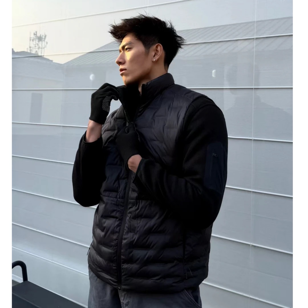 马甲立领简约高级纯色内胆羽绒