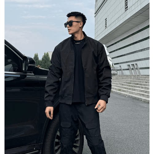 LYFZ美式休闲外套秋季夹克显宽肩