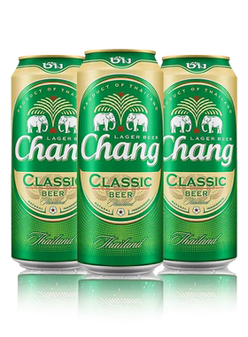 泰国进口大象牌啤酒500ml*4瓶