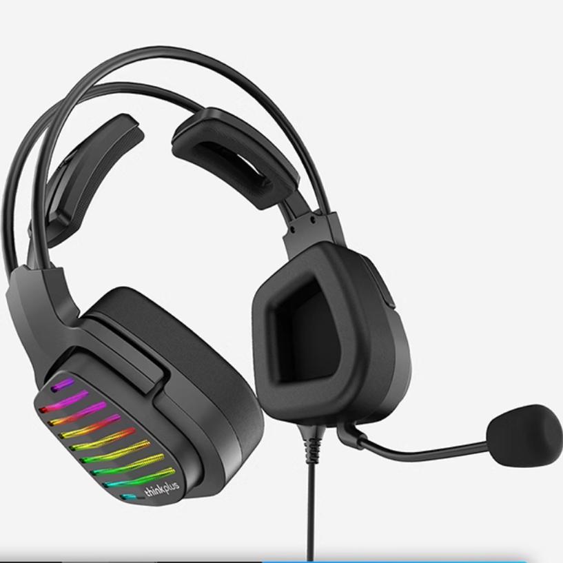 Lenovo/联想G40-A 头戴式电竞游戏专用有线黑色耳麦耳机 7.1声道