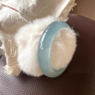 缅甸老坑高冰蓝水玉石手镯翡翠玛瑙玉髓平替独龙玉俄玉节日送礼