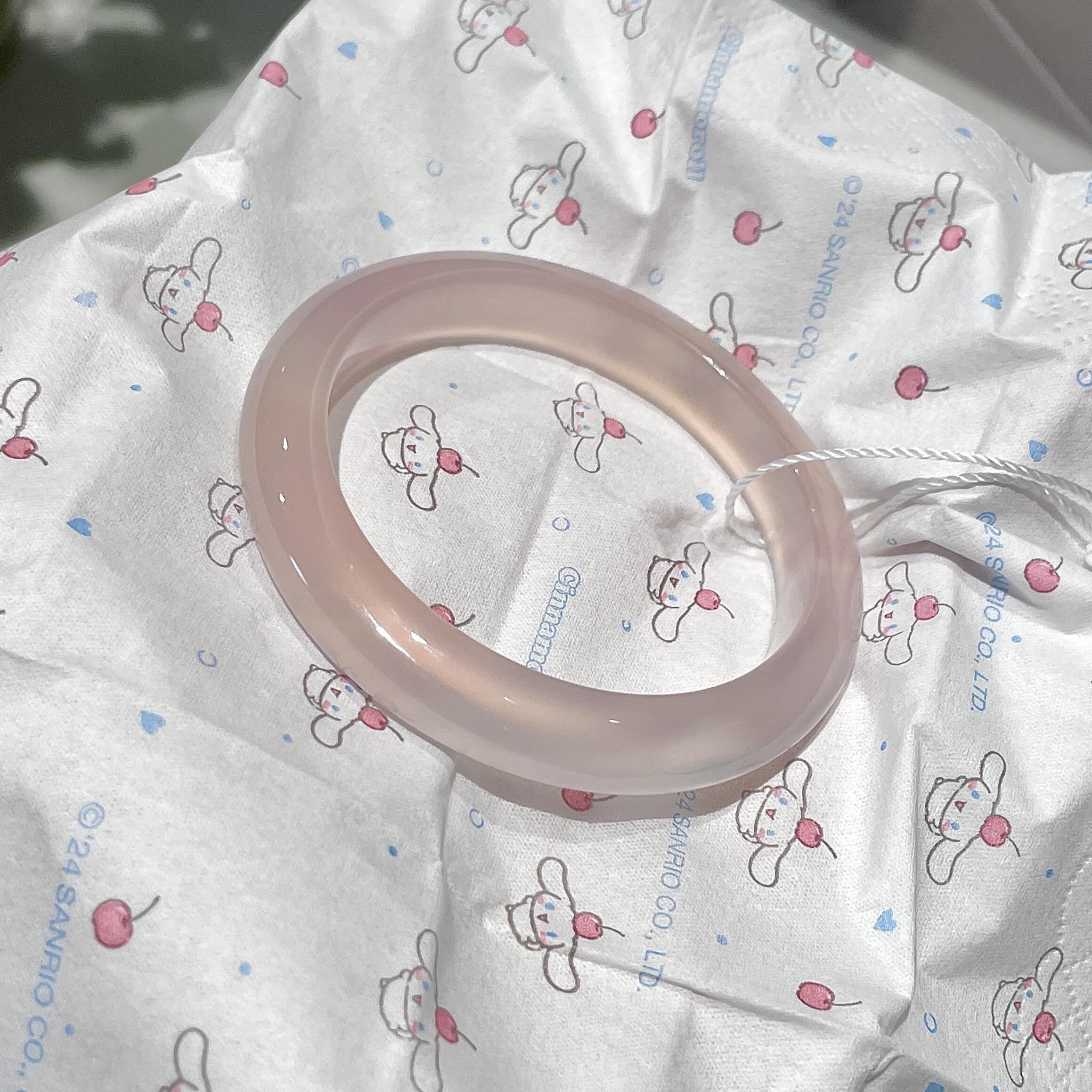 马料香槟粉紫幽粉玛瑙玉髓手镯