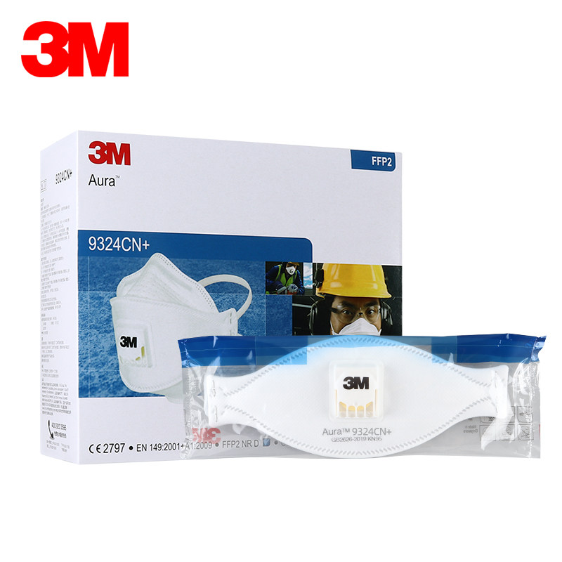 3m 9324cn 口罩kn95防尘防雾霾pm2.5防工业粉尘油烟金属烟ffp2级