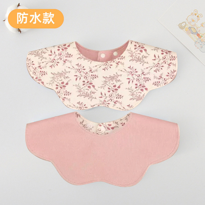 新款婴儿防水口水巾纯棉围嘴新生儿卡通围兜高品质口水围宝宝用品
