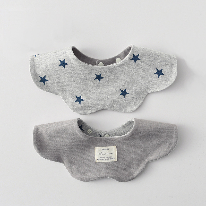 韩国同款ins婴儿围兜新生儿口水巾宝宝围嘴纯棉双面带儿童口水兜,婴童用品,口水巾,淘宝优惠券,粉丝福利购,淘宝优惠卷