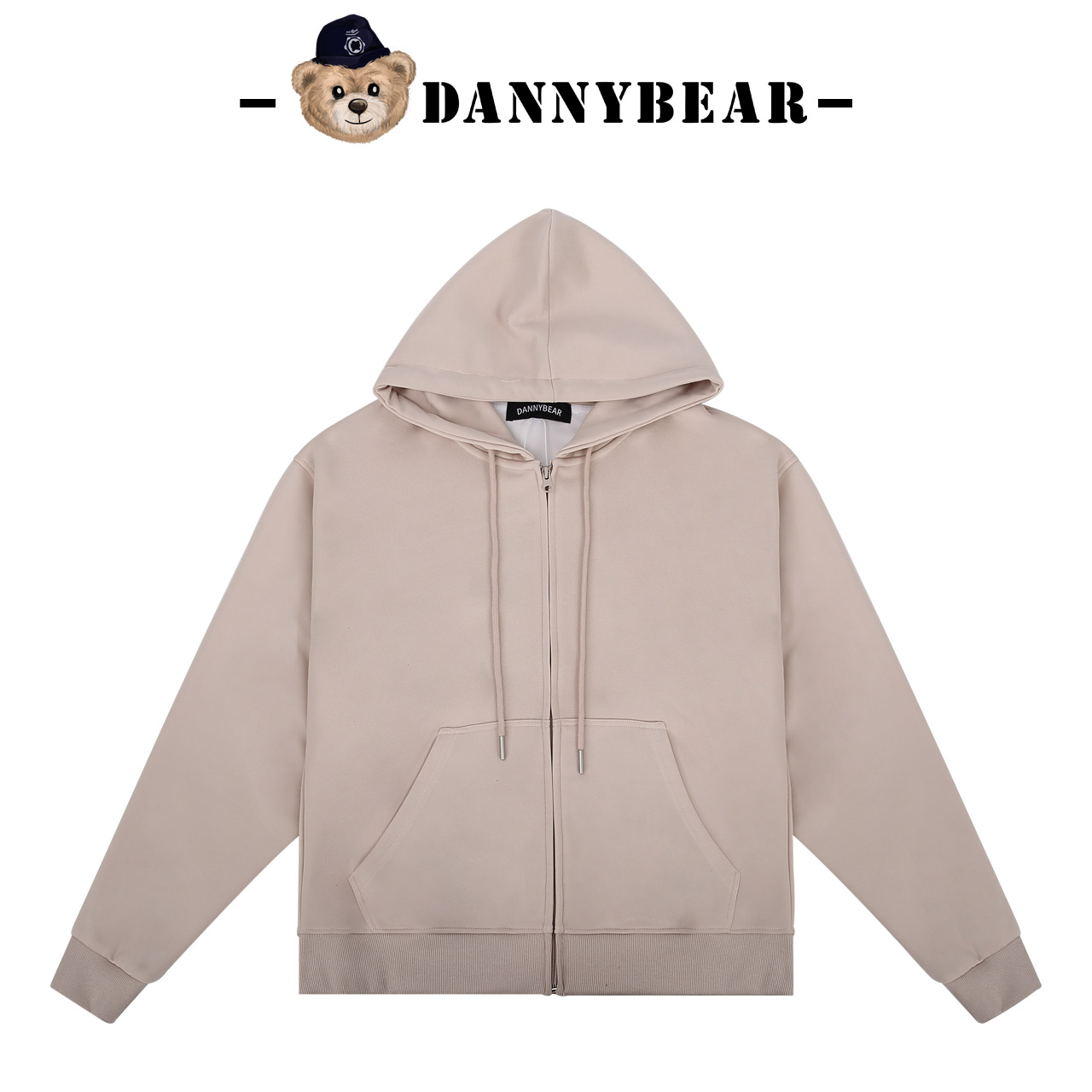 DANNYBEAR男女款小熊宽松拉链开衫外套减龄帽衫DJY5885201-51