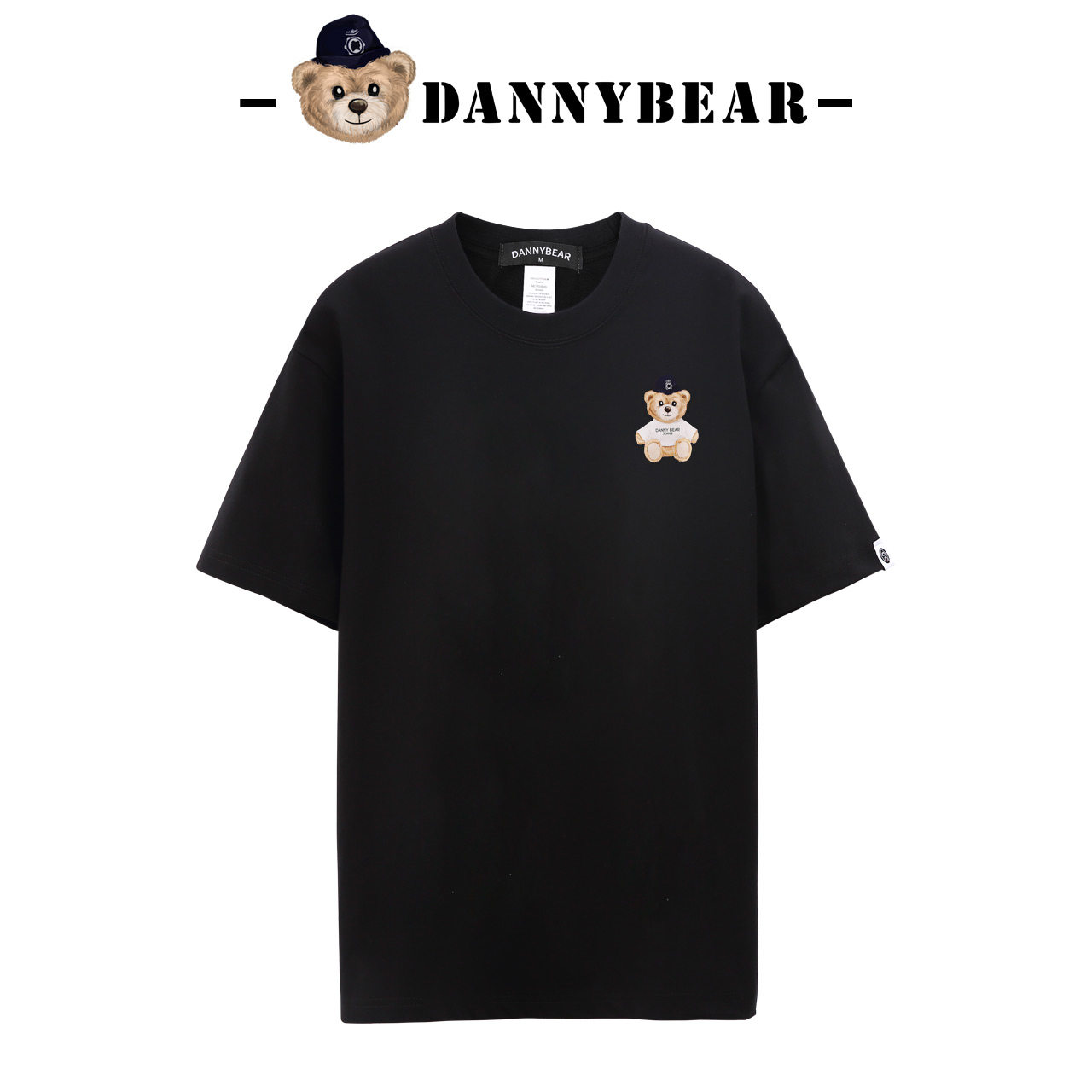 DANNYBEAR轻奢印花小熊短袖套头上衣透气款百搭运动男女款T恤