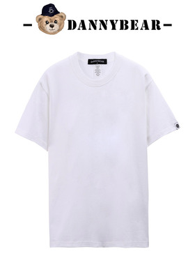 DANNYBEAR时尚小熊百搭时尚印花透气短袖清爽棉质男女情侣轻奢T恤