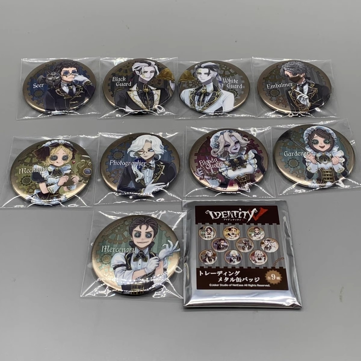 【日谷正版】第五人格吧唧KAMIO 蒸汽朋克茶话会女仆徽章再版周边