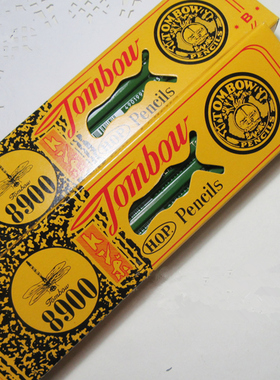 盒装日本TOMBOW蜻蜓8900书写练字木头铅笔经典绿色儿童小学生无毒六角形HB 2B开学季一年级文具清单