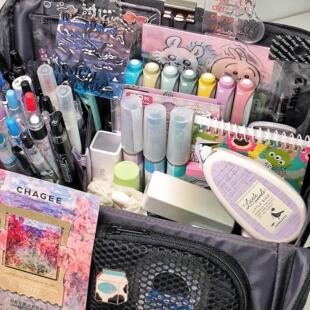 日本kokuyo国誉大号HACO笔袋浅灰学生用大容量文具袋文具盒实用可立式铅笔盒复古多功能商务收纳包便携铅笔袋