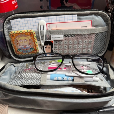 国誉笔袋可扩展开多层文具盒