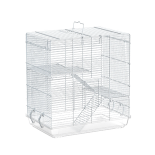 三层爬梯松鼠专用笼子蜜袋鼯加密饲养笼龙猫仓鼠花枝鼠超大门别墅