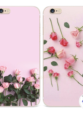 适用于玫瑰花XRiPhone13苹果8plus手机壳6s7文艺少女心14promax女款软5se第一1二2三3代五六七八