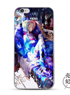 适用于【蓝色妖姬】唯美卡唯伊iphone12/7//13/11pro苹果手机