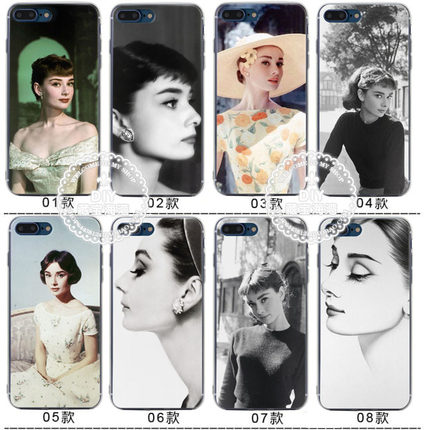 适用于奥黛丽赫本明星oppor11 r9s/iphone11/X7plus 1213手机保护壳