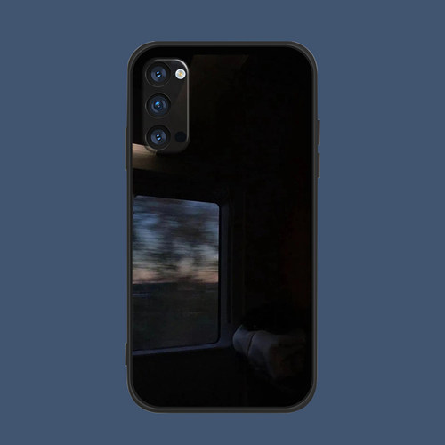 适用于Reno/5/7pro创意简约oppofindx3手机壳ace硅胶软R17火车窗外