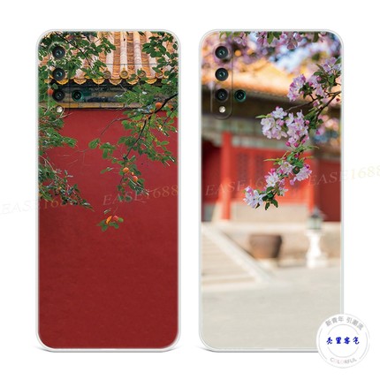 古典花卉适用于华为nova5pro手机壳6se文艺4e中国风3i女款2s薄plus