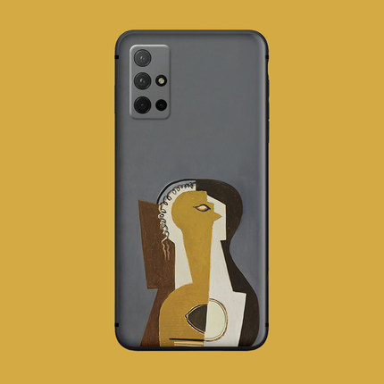 适用于荣耀v40/v30Pro手机壳30s/50se创意抽象艺术油画20磨砂防摔60