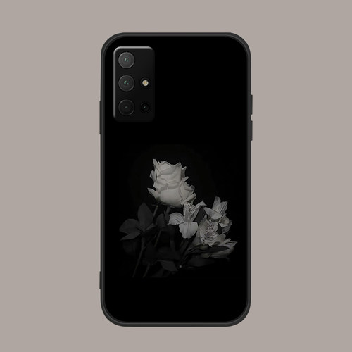 适用于荣耀v30pro手机壳v20/v40冷淡风50se/30s/9/60冷色花束硅胶软