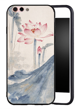 适用于华为OPPOR11手机壳R11sR9硅胶R9SPLUS潮男女款款江南荷花mi