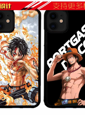 适用于华为海贼王Onepiece纪念火拳艾斯手机壳苹果11PROXSMAX78P30