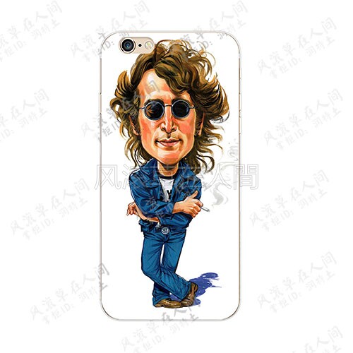 适用于华为iphone苹果11pro小米壳手机John Lennon约翰列侬Q版三星