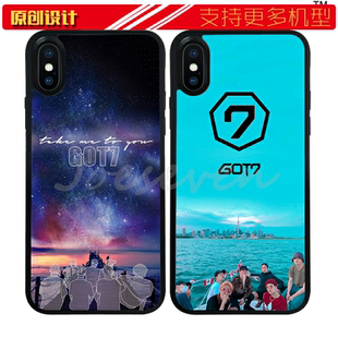 适用于华为GOT7新专辑壳手机XSMAX苹果11防摔s软12pro女XRvivo小米