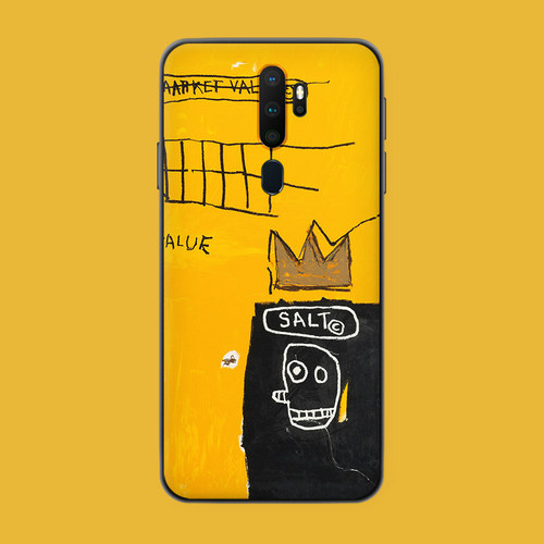 适用于巴斯奎特手机壳oppoa11x涂鸦艺术k5/3美术生a72/a9x复古a92s