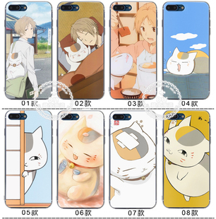 适用于动漫夏目友人帐猫咪老师oppor11 r9s手机软壳8 X 7plus 12 5s