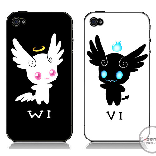 适用于华为iphone7/13//plus壳手机xs软套11/x/r9s情侣壳天使x9mi