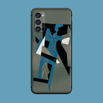 适用于oppo手机壳Reno/5pro/7se抽象艺术r17/ace2硅胶findx3毕加索