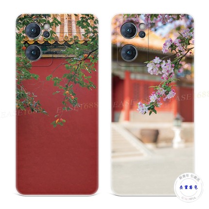 古典花卉9适用于oppo Reno7手机壳8pro+6文艺4se中国风5k宫廷3故宫2z女款Ace软十