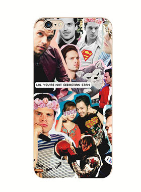 适用于13/7plus苹果X一加s8手机壳塞巴斯蒂安Bucky冬日战士三星