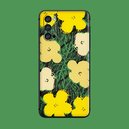 适用于ins手机壳oppo花朵小众r17/reno/5pro/7防摔全包findx3/ace2