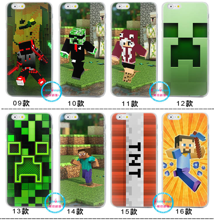 适用于16苹果14手机壳12pro硅胶套iphone13promax防摔xr动漫xsmax钢化玻璃壳15mini磨砂11我的世界苦力怕