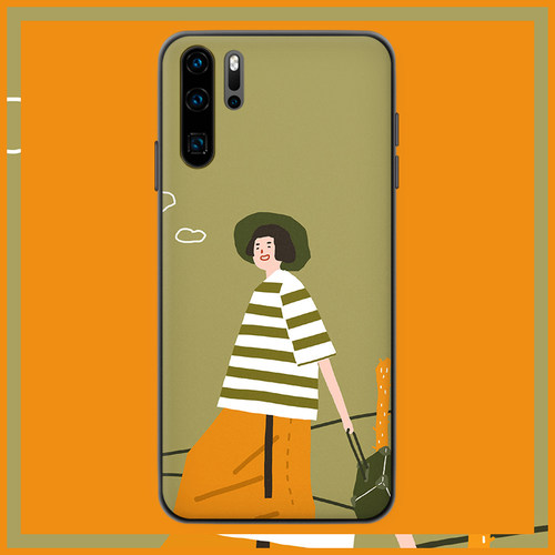 适用于荣耀v30pro手机壳20s软壳50se/60简约复古8x/9i女v40硅胶防摔