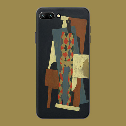 适用于毕加索小丑手机壳荣耀v40/v30/v20/50se/30/10pro/60欧美油画