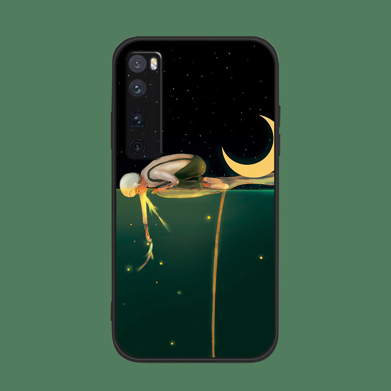 适用于浪漫仙气华为nova9/8se手机壳7pro//5/4液态硅胶软卡通人物3