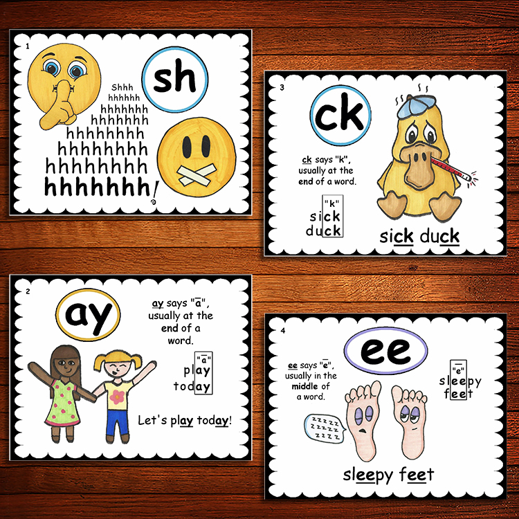 英语自然拼读字母卡片早教单词