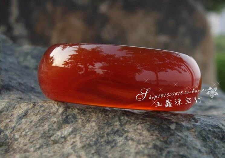 天然芙蓉酒红玛瑙玉髓玉手镯冰种玛瑙细水晶女款时尚玉镯送礼证书
