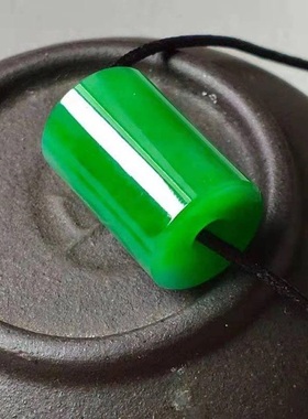 爆款绿色平安路路通配饰男女款手工打磨时尚百搭款挂件情侣款