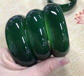 天然绿玛瑙玉髓手镯水晶加宽碧绿水润吊坠手链送妈妈玉石镯子证书
