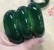 天然绿玛瑙玉髓手镯水晶加宽碧绿水润吊坠手链送妈妈玉石镯子证书