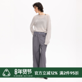 25SS城市通勤系列 阔腿抗皱仿羊毛显瘦通勤西装 长裤 MWO 女款