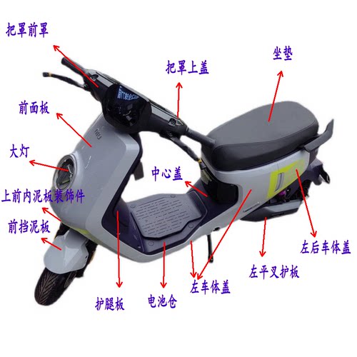小牛MQIL/M3外壳塑料件前面板