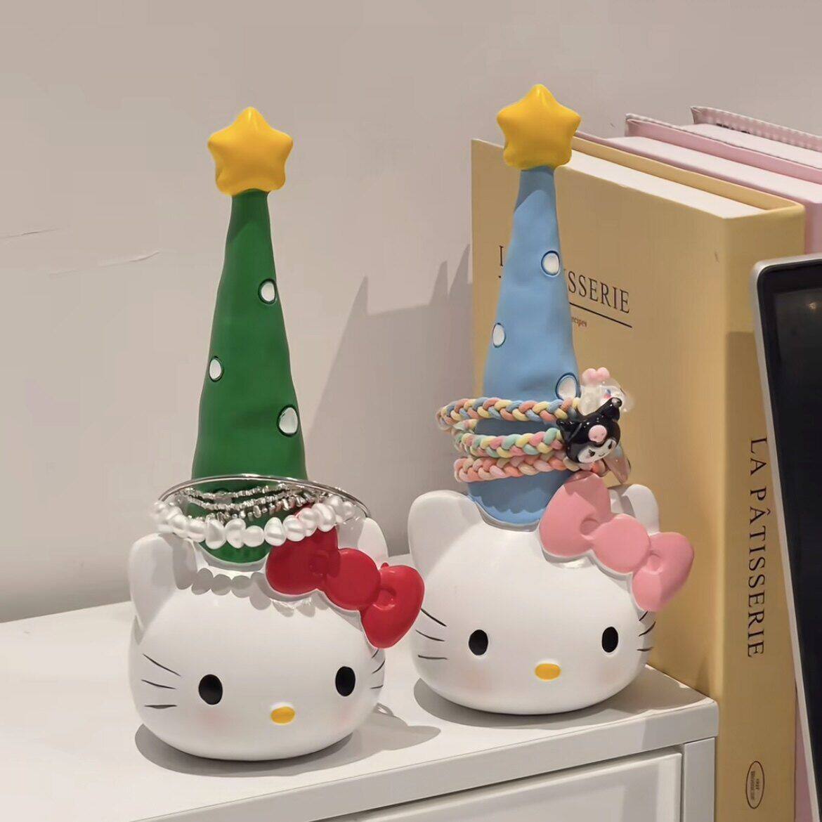 可爱Kitty猫发圈收纳层架浴室首饰手表挂架玄关桌面高颜值装饰摆